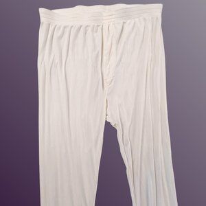 Lands' End -- Men's Silk Thermal Pant -- Cream -- Large